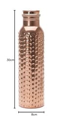 KC Pure Copper Designer Water Bottle - Peacock view 6