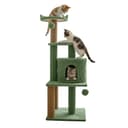 Purrway Soft Fur Activity Cat Tree with Hammock