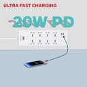 Honeywell 8-Socket Surge Protector (36,000A / 1050 Joules, USB-C PD) view 4