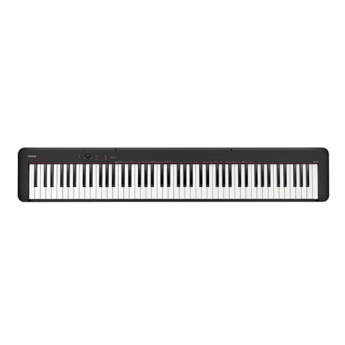 Casio CDP-S160BK Digital Piano (88 Hammer Action Keys, LCD Display)