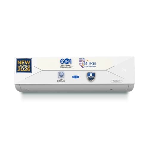 Carrier 1.5 Ton 3 Star Flexicool Inverter Split AC (6-in-1, CAI18EE3R36F1)