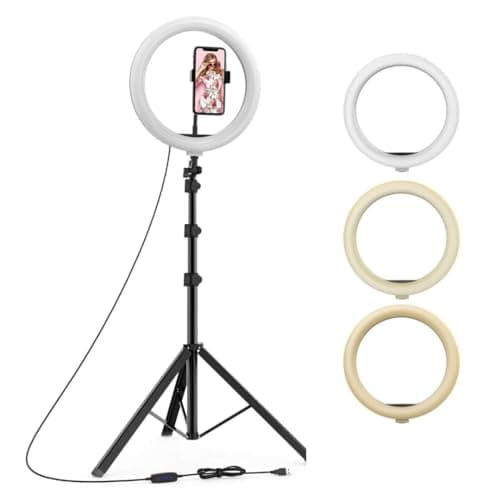 Tygot 10″ Ring Light with 7ft Tripod