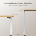 Furmax Electric Standing Desk 48x24' view 3