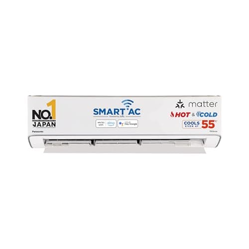 Panasonic 1.5 Ton 3 Star Hot & Cold WiFi Smart Split AC