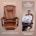 Kepler Brooks Italia Premium Leatherette Office Chair view 3