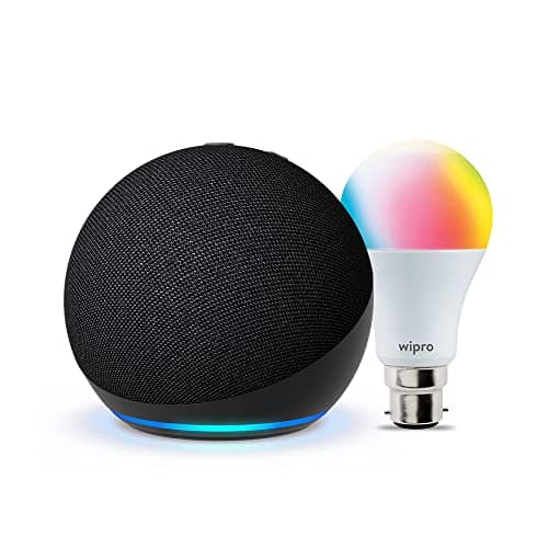 Echo Dot 5th Gen + Wipro 9W Smart Bulb Combo
