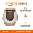 Amazon Basics No-Mess Enclosed Hooded Cat Litter Box view 2