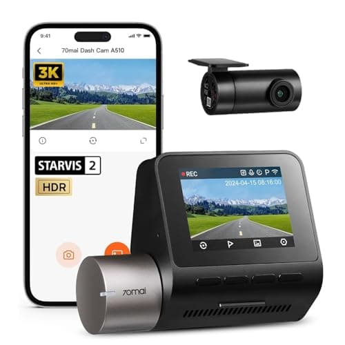 70mai A510 3K Dual Channel Dash Cam