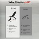 Cult Strivo Foldable Adjustable Workout Bench view 6