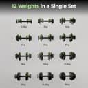 Cult 16kg Adjustable Dumbbell view 5