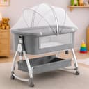 CAREIT Premium 6-in-1 Baby Bedside Cot