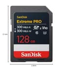 SanDisk Extreme PRO 128GB SDXC V90 UHS-II (300MB/s) view 7