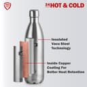 Cello Swift Insulated Stainless Steel Flask 1000ml view 4