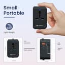 Portronics Juicemate 4 Universal Travel Adapter (20W PD) view 2