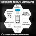 Samsung 580L French Door Refrigerator RF57A5032S9 view 2