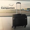 NOVEX Polyester Black Cabin Overnighter Trolley Bag, 42 cm view 6