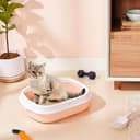 Amazon Basics Cat Litter Box Tray with Free Scooper view 3