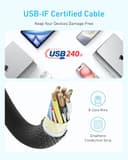 Anker Zolo USB-C to USB-C 60W Cable (1.8m) view 5