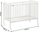 Fisher-Price Joy Baby Wooden Crib/Baby Cot (With Mattress) view 5
