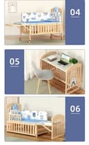 BabyTeddy 12 in 1 Multifunctional Baby Crib view 5