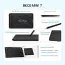 XP-Pen Deco Mini7 V2 Drawing Tablet view 3