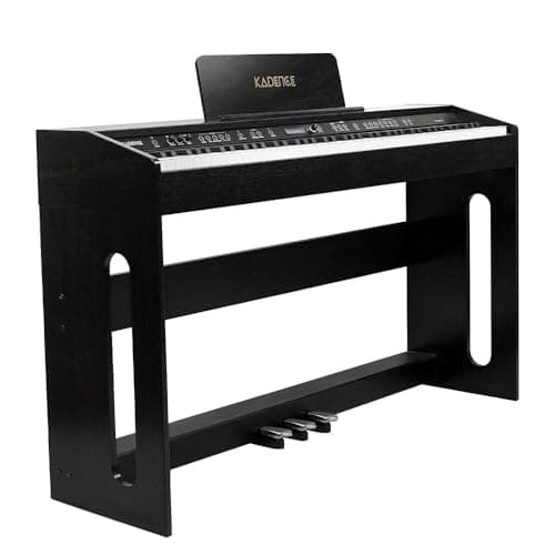 Kadence DP02WBK GEN25 Digital Piano (88 Weighted Keys, Wooden Stand + Triple Pedal)
