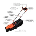 BLACK+DECKER BEMW451BH-B1 1200W Electric Lawn Mower view 3