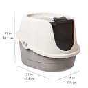 Amazon Basics No-Mess Enclosed Hooded Cat Litter Box view 6