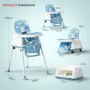 Baybee 4-in-1 Convertible High Chair view 8