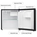 Hisense 45L 4-Star Mini Refrigerator view 3
