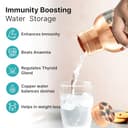 The Better Home Copper Water Bottle 950ml - Foliage view 2