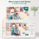 OKAIDI OD8060 6" IPS Video Baby Monitor view 2