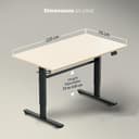 JIN Office Octave Electric Desk view 2