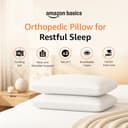 amazon basics Memory Foam Cooling Gel Orthopedic Pillow view 2