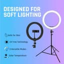 Tygot 10″ Ring Light with 7ft Tripod view 6
