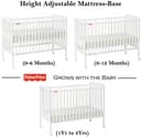 Fisher-Price Joy Baby Wooden Crib/Baby Cot (With Mattress) view 2