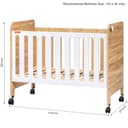 Fisher-Price Romania Baby Crib with Wheels and Adjustable Height view 6