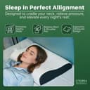 Utopia Bedding Contour Cervical Memory Foam Pillow view 3