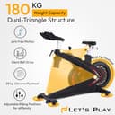 Let's Play Premium Magnetic Spin Bike (28 kg Flywheel) view 4