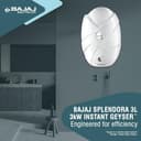 Bajaj Splendora 3L 3KW Instant Water Heater view 2