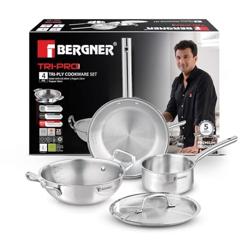Bergner Tripro 4 Pc Cookware Set