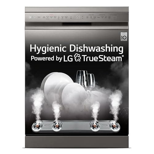 LG 14 Place Settings Inverter Direct Drive Wi-Fi Dishwasher (DFB424FP, Silver)