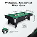 National Bodyline 8ft Pool Table (MDF, 25mm) view 2