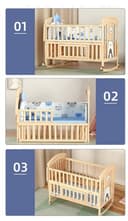 BabyTeddy 12 in 1 Multifunctional Baby Crib view 4
