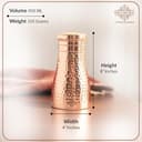 Indian Art Villa Pure Copper Bottle with Inbuilt Glass 950ml view 6