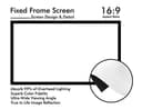 BIG VUE Fixed Frame 110' White Screen (16:9) view 4