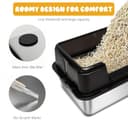 Qpets Stainless Steel Cat Litter Box view 4
