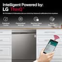 LG 14 Place Settings Inverter Direct Drive Wi-Fi Dishwasher (DFB424FP, Silver) view 8