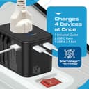 Ceptics 65W GaN Universal Travel Adapter (2 USB-C + 1 USB-A) view 8