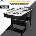Shaarkon 55' Folding Pool Table view 4